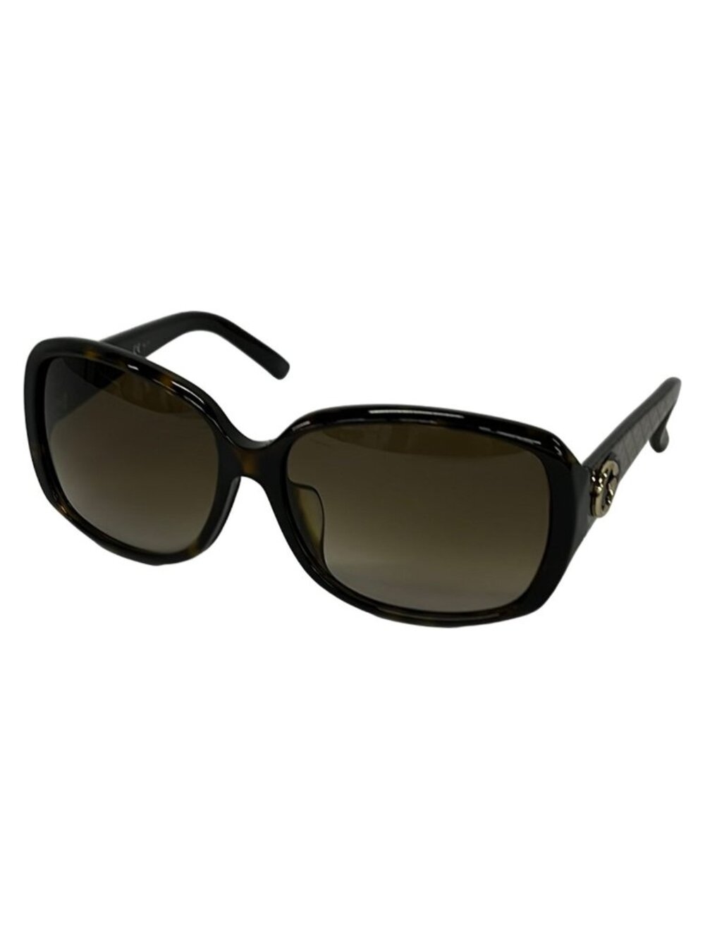 Gucci Sunglasses S Dark Brown Silver Diamante Interlocking Eyewear